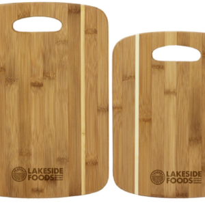 2-Piece Striped Bamboo Cutting Board Set