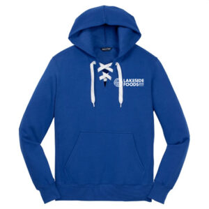 Sport-Tek Men's Black Lace Up Pullover Hooded Sweatshirt