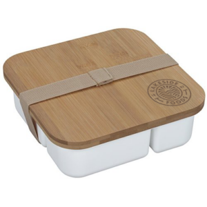 Square Bento Box with Bamboo Lid